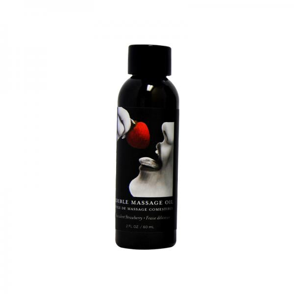 Earthly Body Edible Massage Lotion Strawberry 2 Oz.