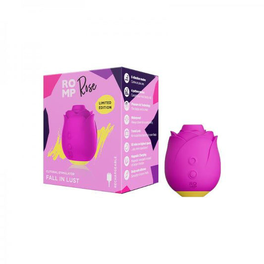 Romp Rose Rechargeable Silicone Pleasure Air Clitoral Vibrator Pink
