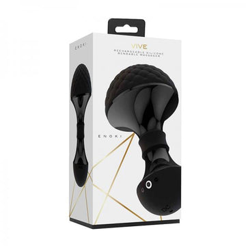 Vive Enoki Rechargeable Bendable Silicone Massager Black