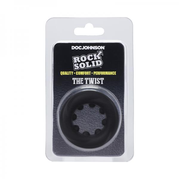 Rock Solid The Twist Silicone C-ring Black