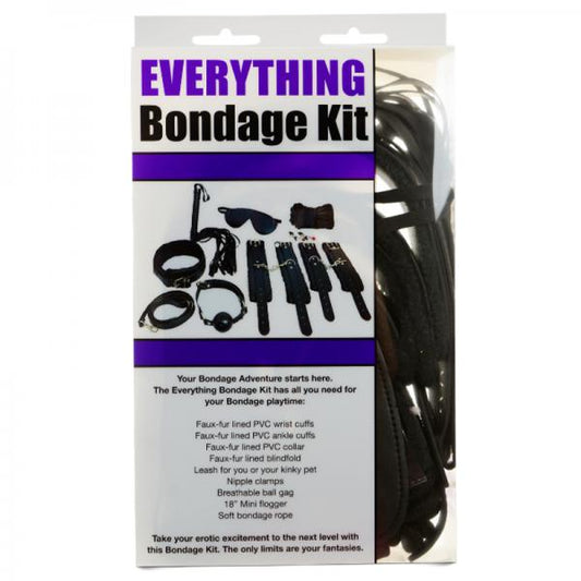 Ple'sur 12-piece Everything Bondage Kit Black