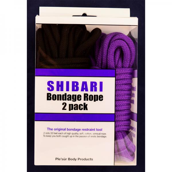 Ple'sur Purple & Black 10 M / 33 Ft. Rope Kit 2-pack
