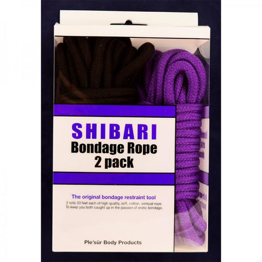 Ple'sur Purple & Black 10 M / 33 Ft. Rope Kit 2-pack