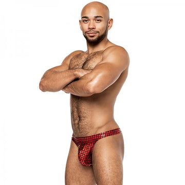 Male Power Disco Desire Bong Thong Black/red S/m