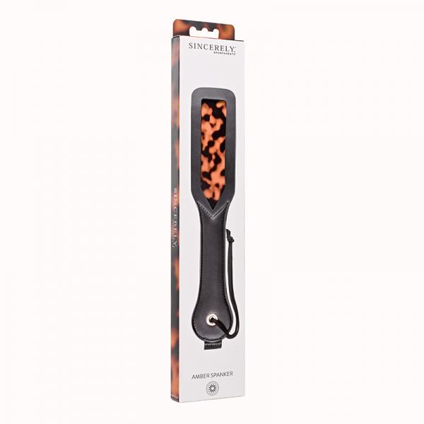 Sincerely, Sportsheets Amber Collection Spanker Paddle Tortoiseshell