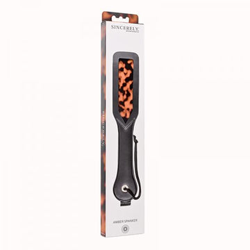 Sincerely, Sportsheets Amber Collection Spanker Paddle Tortoiseshell