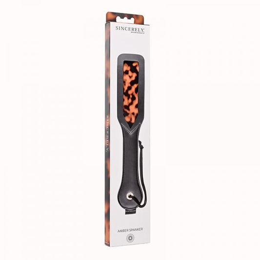 Sincerely, Sportsheets Amber Collection Spanker Paddle Tortoiseshell