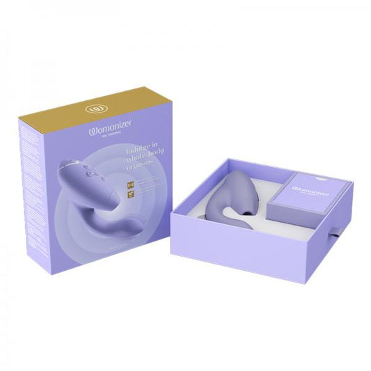 Womanizer Duo 2 Rechargeable Dual Stimulation Pleasure Air And G-spot Vibrator Lilac
