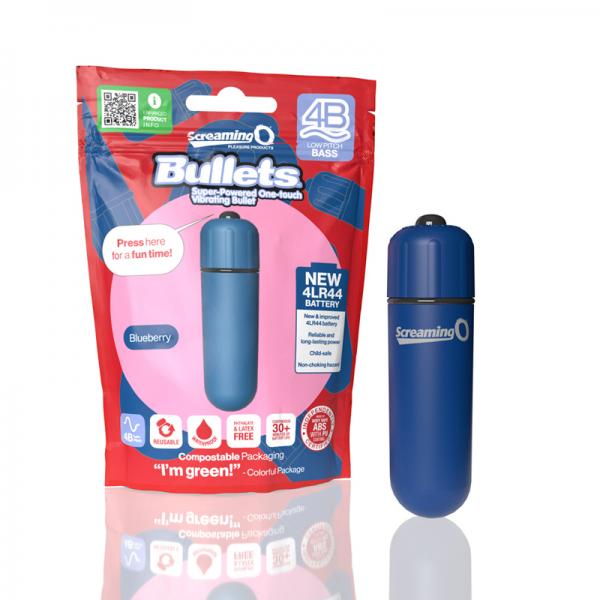 Screaming O 4b Bullet Vibrator Blueberry