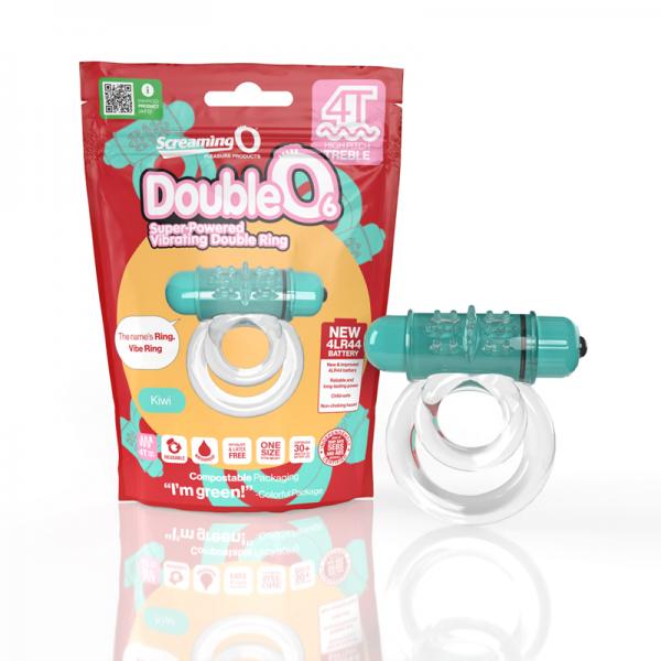 Screaming O 4t Doubleo 6 Vibrating Double Cockring Kiwi
