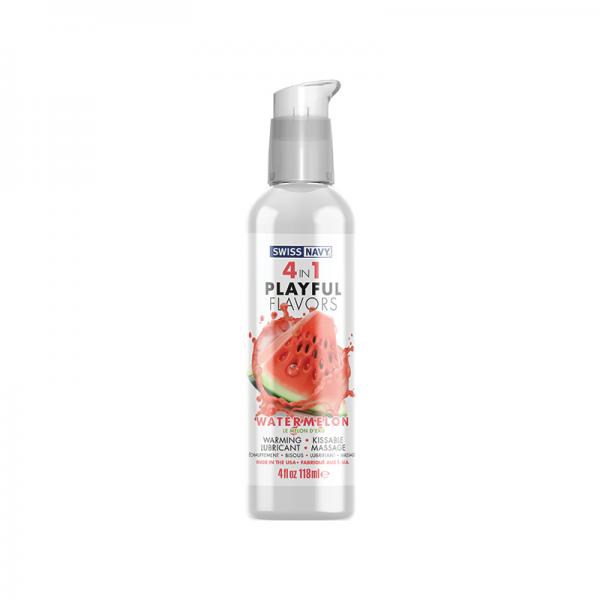 Swiss Navy 4 In 1 Playful Flavors Watermelon 4 Oz.