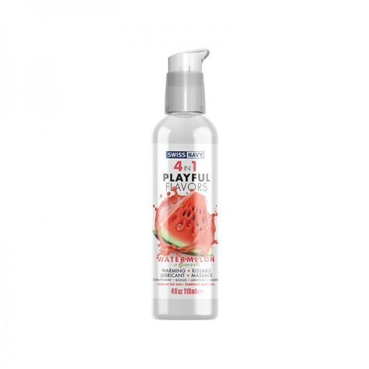 Swiss Navy 4 In 1 Playful Flavors Watermelon 4 Oz.