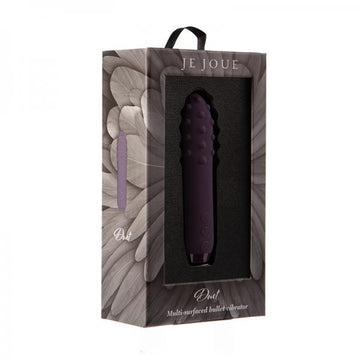 Je Joue Duet Rechargeable Silicone Multi-surfaced Bullet Vibrator Purple