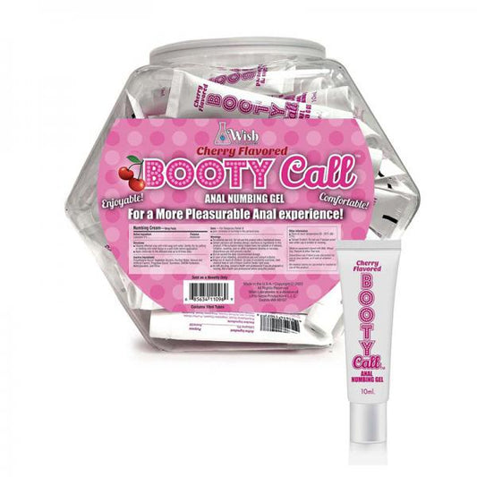 Bootycall Anal Numbing Gel Cherry 65-piece Fishbowl Display