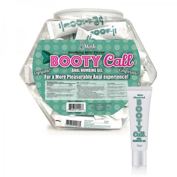 Bootycall Anal Numbing Gel Mint 65-piece Fishbowl Display