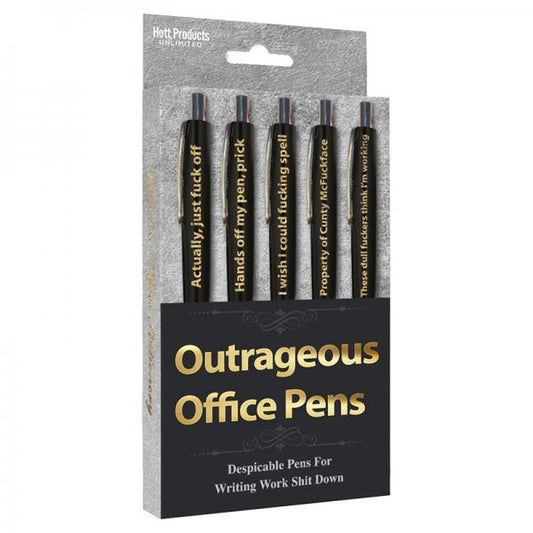 Outrageous Office Pens Set Of 5