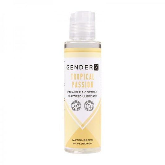 Gender X Tropical Passion Pineapple & Coconut Flavored Water-based Lubricant 4 Oz.