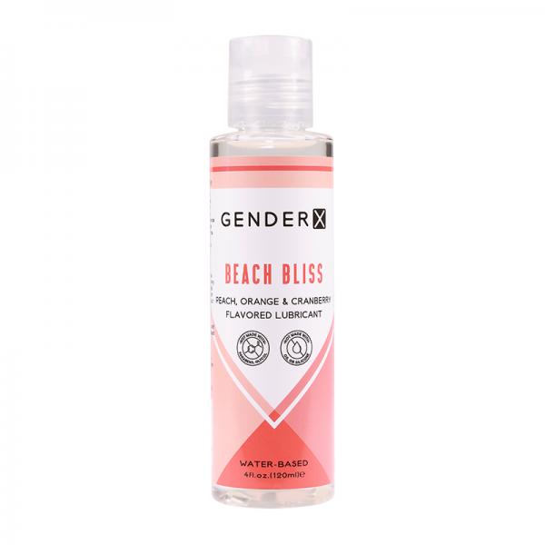 Gender X Beach Bliss Peach, Orange & Cranberry Flavored Water-based Lubricant 4 Oz.