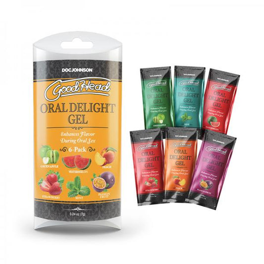 Goodhead Oral Delight Gel Multi-flavor 6-pack 0.24 Oz.