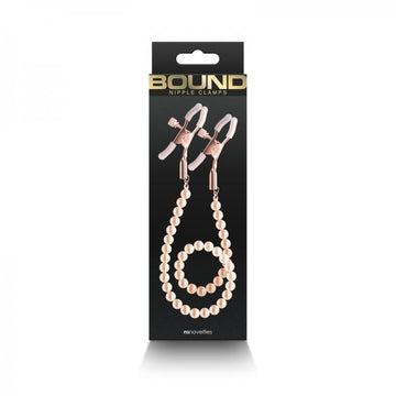 Bound Nipple Clamps Dc1 Rose Gold
