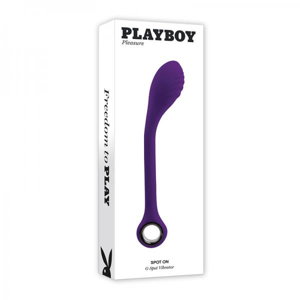 Playboy Spot On Rechargeable Posable Silicone G-spot Vibrator Acai