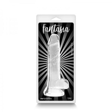 Fantasia Ballsy 6.5 In. Jelly Dildo Clear