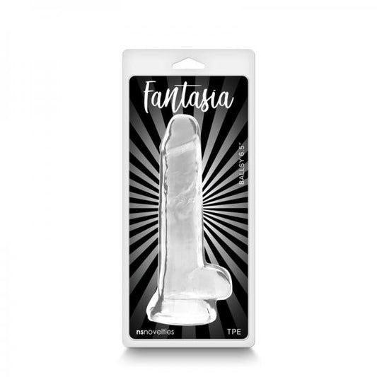 Fantasia Ballsy 6.5 In. Jelly Dildo Clear