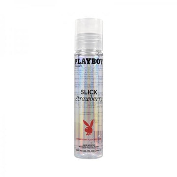 Playboy Slick Flavored Water-based Lubricant Strawberry 1 Oz.