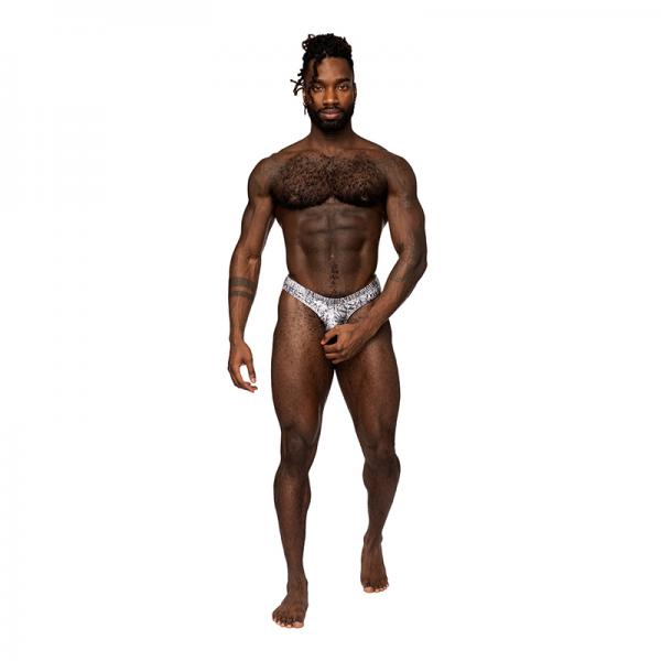 Male Power S'naked Power Sock Silver/black L/xl