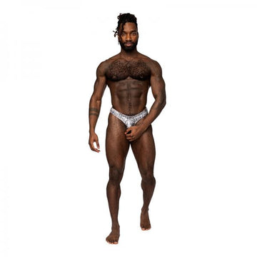 Male Power S'naked Power Sock Silver/black L/xl