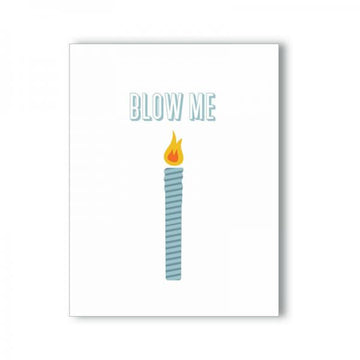 Blow Me Candle Naughty Kard