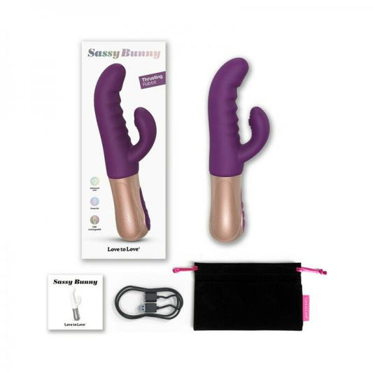 Love To Love Sassy Bunny Thrusting Rabbit Purple Rain