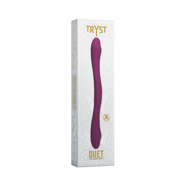 Tryst Duet Double Ended Vibrator With Wireless Remote Berry