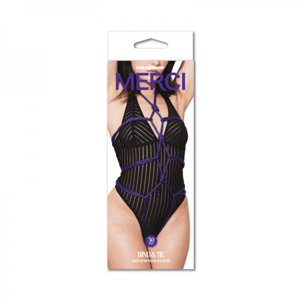 Merci Bind&tie 6mm Bondage Rope 30ft Violet