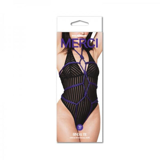 Merci Bind&tie 6mm Hemp Bondage Rope 50ft Violet