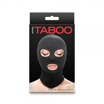 Hustler Taboo Eyes&mouth Hood Black