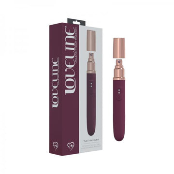 Loveline The Traveler 10 Speed Travel Vibe Silicone Rechargeable Waterproof Burgundy