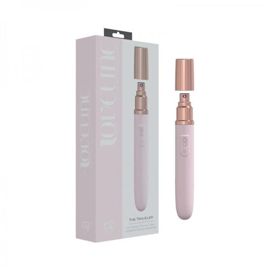 Loveline The Traveler 10 Speed Travel Vibe Silicone Rechargeable Waterproof Pink