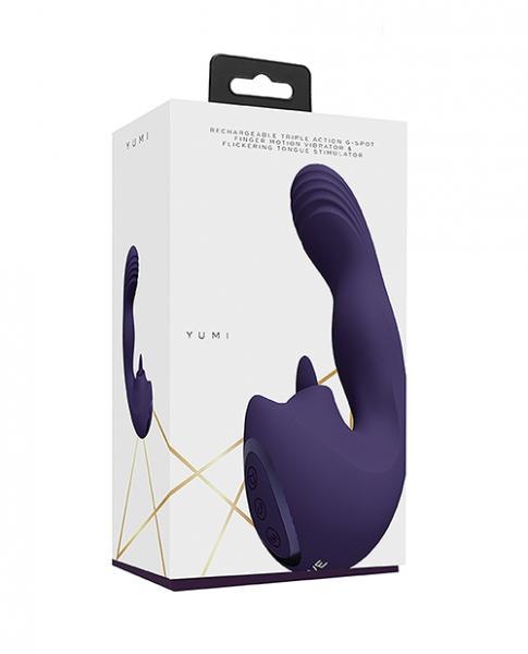 Vive Yumi Rechargeable Triple Motor G-spot Finger Motion Vibrator And Flickering Tongue Stimulator P