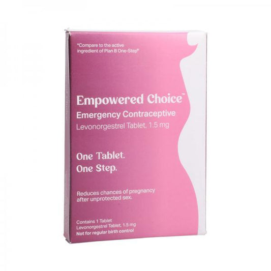 Versa Empowered Choice Emergency Contraception Single Levonorgestrel 1.5 Mg Tablet 6 Unit Display
