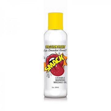 Smack Lickable Massage Oil Passion Fruit 2 Oz.