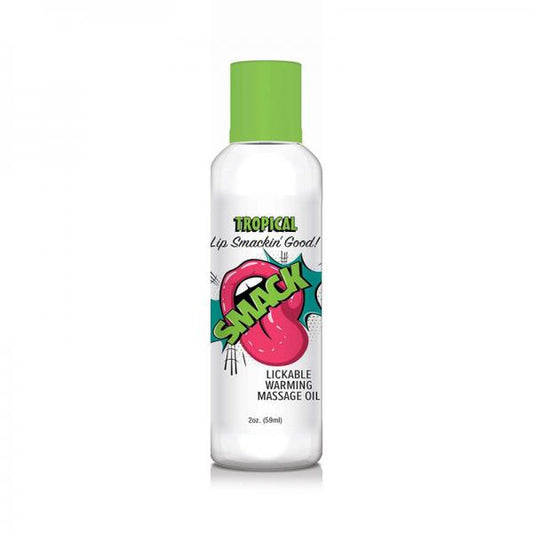 Smack Lickable Massage Oil Tropical 2 Oz.