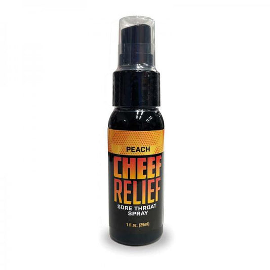 Cheef Relief Throat Spray Peach 1 Oz.