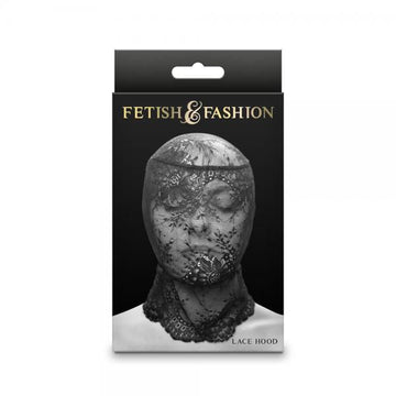 Fetish & Fashion Lace Hood Black