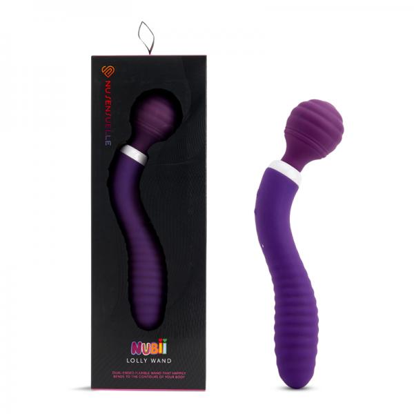 Nu Sensuelle Lolly Nubii Double-ended Flexible Wand Purple