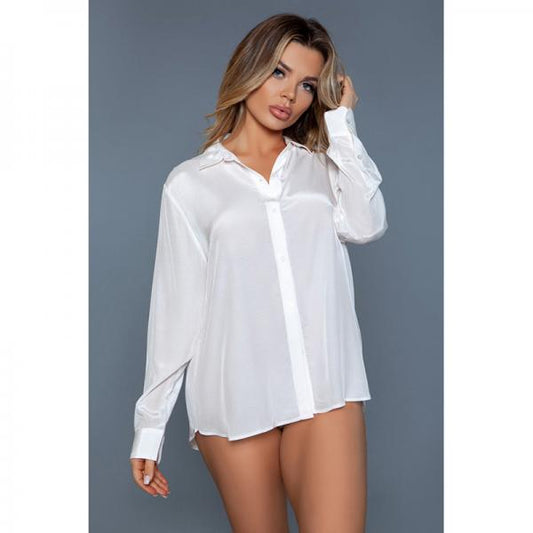 Bewicked Mackenzie Sleepshirt White L