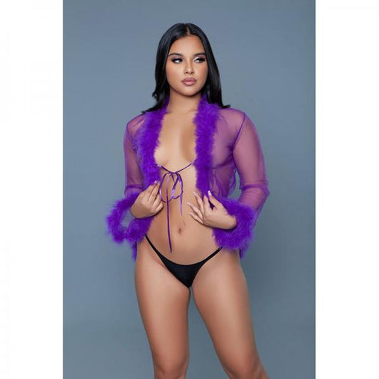 Bewicked Bou Robe Violet O/s