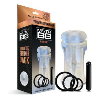 Mstr B8 Vibrating Stroker Pack Hand Cuff 5 Pc Set