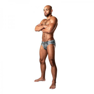 Dirty Denim Thong Blue L/xl