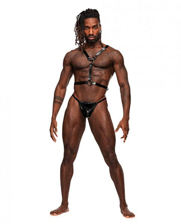 Sagittarius Leather Harness Black O/s